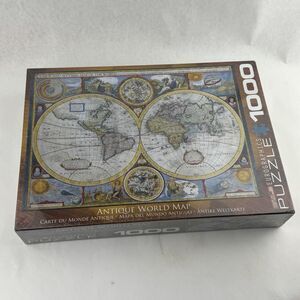 EuroGraphics Antique World Map Puzzle 1000 Piece 6000 2006 Jigsaw New Sealed